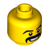 Plaatje in Gallery viewer laden, LEGO® los onderdeel Hoofd in kleur Geel 3626cpb0465