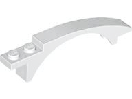 LEGO® los onderdeel Dakpan Gebogen in kleur Wit 50967