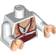 LEGO® los onderdeel Lijf met Motief Wit 973pb0644c01