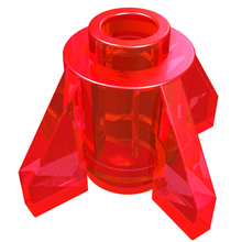 Plaatje in Gallery viewer laden, LEGO® los onderdeel Steen Rond Doorzichtig Rood 4588