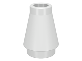 LEGO® los onderdeel Kegel in kleur Wit 4589