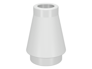 LEGO® los onderdeel Kegel in kleur Wit 4589