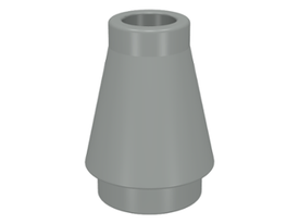 LEGO® los onderdeel Kegel in kleur Lichtgrijs 4589