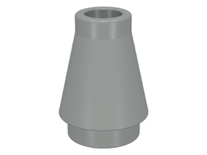 LEGO® los onderdeel Kegel in kleur Lichtgrijs 4589