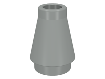 LEGO® los onderdeel Kegel in kleur Lichtgrijs 4589