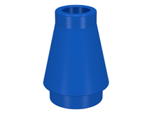 Plaatje in Gallery viewer laden, LEGO® los onderdeel Kegel in kleur Blauw 4589