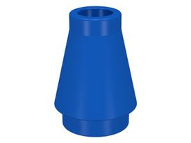 LEGO® los onderdeel Kegel in kleur Blauw 4589
