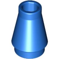 Plaatje in Gallery viewer laden, LEGO® los onderdeel Kegel in kleur Blauw 4589