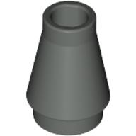 Plaatje in Gallery viewer laden, LEGO® los onderdeel Kegel in kleur Donkergrijs 4589