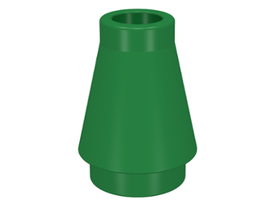 LEGO® los onderdeel Kegel in kleur Groen 4589