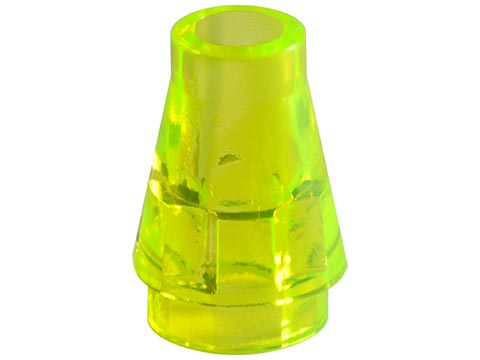 LEGO® los onderdeel Kegel Doorzichtig Neon Groen 4589