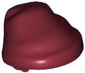 LEGO® los onderdeel Hoofddeksels in kleur Donkerrood x70