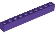 Plaatje in Gallery viewer laden, LEGO® los onderdeel Steen in kleur Donkerpaars 6111