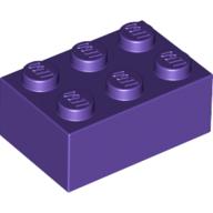 LEGO® los onderdeel Steen in kleur Donkerpaars 3002