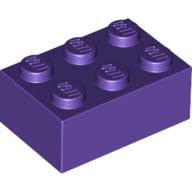 Plaatje in Gallery viewer laden, LEGO® los onderdeel Steen in kleur Donkerpaars 3002