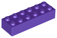 LEGO® los onderdeel Steen in kleur Donkerpaars 2456