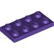 Plaatje in Gallery viewer laden, LEGO® los onderdeel Plaat Algemeen in kleur Donkerpaars 3020
