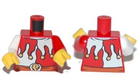 LEGO® los onderdeel Lijf met Motief Rood 973pb0675c01