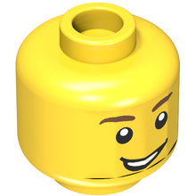 Plaatje in Gallery viewer laden, LEGO® los onderdeel Hoofd in kleur Geel 3626cpb0405
