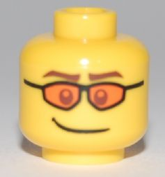 LEGO® los onderdeel Hoofd in kleur Geel 3626pb0469
