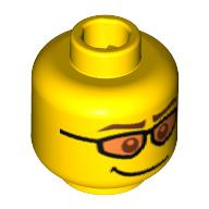 LEGO® los onderdeel Hoofd in kleur Geel 3626pb0469