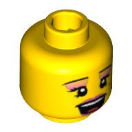 Plaatje in Gallery viewer laden, LEGO® los onderdeel Hoofd in kleur Geel 3626pb0464
