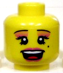 LEGO® los onderdeel Hoofd in kleur Geel 3626pb0464
