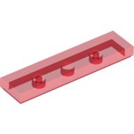 LEGO® los onderdeel Tegel Algemeen Doorzichtig Rood 2431