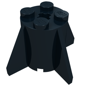 LEGO® los onderdeel Steen Rond in kleur Zwart 4591