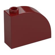 LEGO® los onderdeel Dakpan Gebogen in kleur Donkerrood 33243