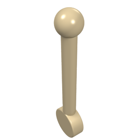 LEGO® los onderdeel Antenne in kleur Geelbruin 4593