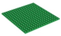 Plaatje in Gallery viewer laden, LEGO® los onderdeel Plaat Algemeen in kleur Groen 91405