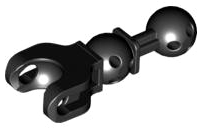 LEGO® los onderdeel Hero Factory in kleur Zwart 90609