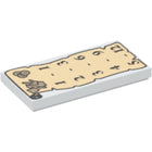 LEGO® los onderdeel Tegel met Motief Wit 87079pb0009