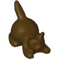 LEGO® los onderdeel Landdier in kleur Donker Bruin 6251