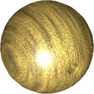 Plaatje in Gallery viewer laden, LEGO® los onderdeel Bal in kleur Parel Goud 54821