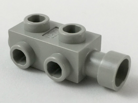 LEGO® los onderdeel Steen Aangepast in kleur Lichtgrijs 4595