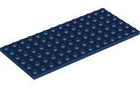 LEGO® los onderdeel Plaat Algemeen in kleur Donkerblauw 3456