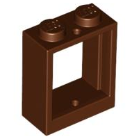LEGO® los onderdeel Raamkozijn Roodachtig Bruin 60592
