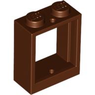 Plaatje in Gallery viewer laden, LEGO® los onderdeel Raamkozijn Roodachtig Bruin 60592
