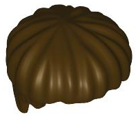LEGO® los onderdeel Haar in kleur Donker Bruin x219