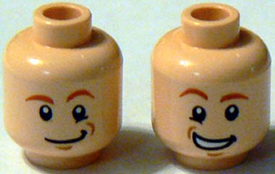 LEGO® los onderdeel Hoofd in kleur Lichte Noga 3626pb0589