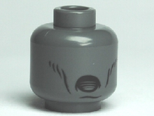 Plaatje in Gallery viewer laden, LEGO® onderdeel Hoofd Donker Blauwachtig Grijs 3626bpb0480