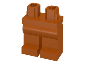LEGO® los onderdeel Benen in kleur Donker Oranje 970c00