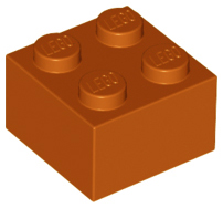 LEGO® los onderdeel Steen in kleur Donker Oranje 3003