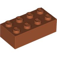 Plaatje in Gallery viewer laden, LEGO® los onderdeel Steen in kleur Donker Oranje 3001