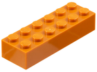 LEGO® los onderdeel Steen in kleur Donker Oranje 2456