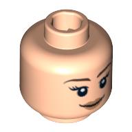 LEGO® los onderdeel Hoofd in kleur Lichte Noga 3626pb0482