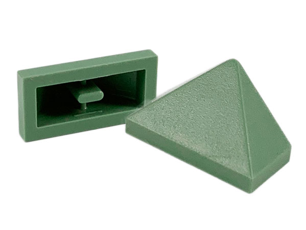 LEGO® los onderdeel Dakpan Algemeen in kleur Zandgroen 3048c