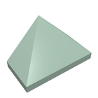 LEGO® los onderdeel Dakpan Algemeen in kleur Zandgroen 3048c